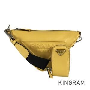 Prada Triangle Leather Shoulder Bag